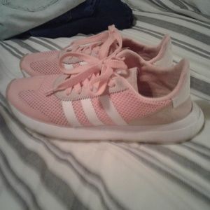 Womens pink Adidas shoes size 7